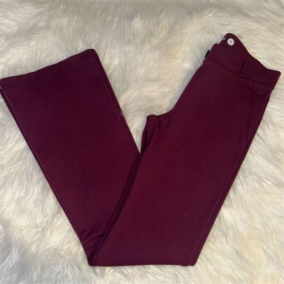 Betabrand Pants - Betabrand Women's Bootcut Dress Pants Yoga Burgundy Size S Pull-On Casual